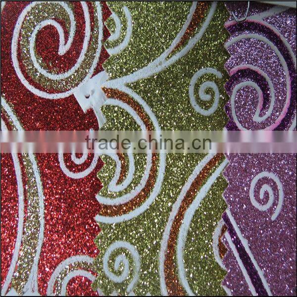 Glitter pu resin for synthetic leather and pu leather for sofa Material