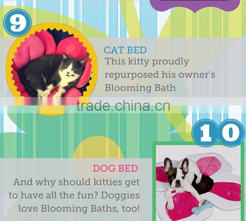 Soft lotus shape baby bath pillow infant baby bath mat M7041708