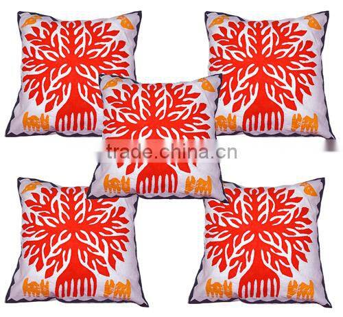 Indian Cut Work Printed Cushion Covers For USA Market