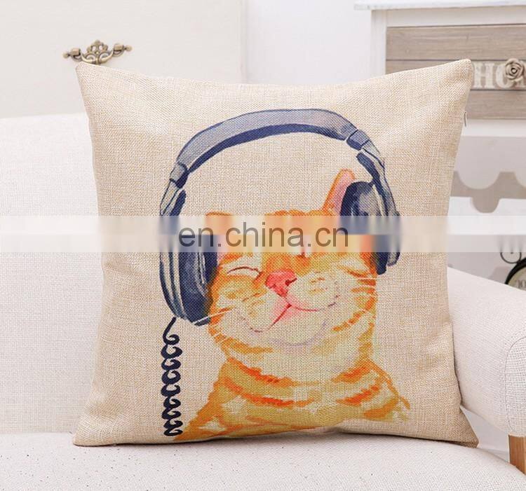 2016 Cat Pillow Decorative Throw Pillow Cushion Cover