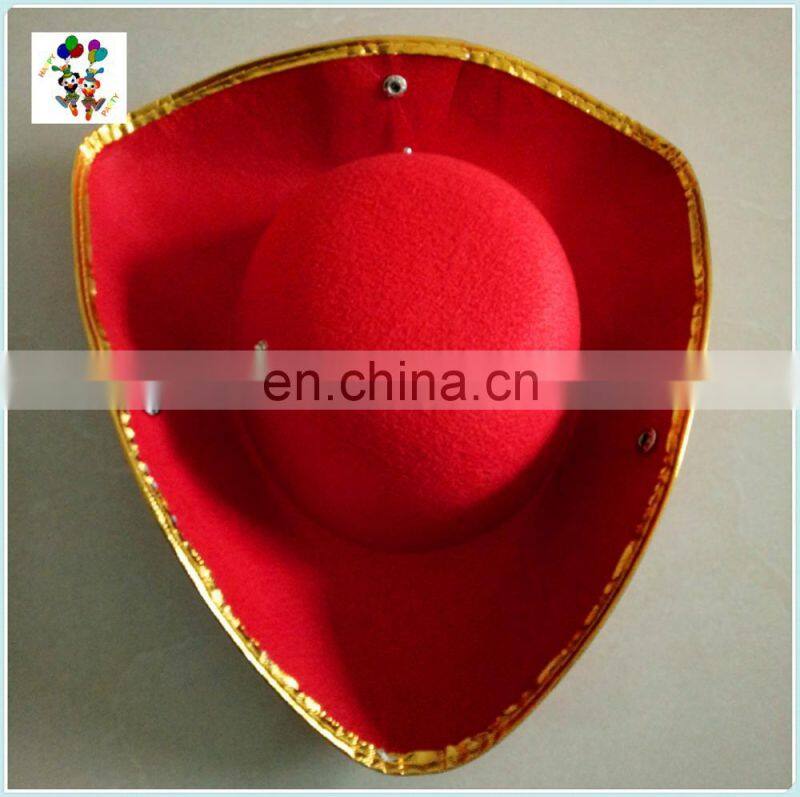 Cheap Felt Party Fancy Dress Kids Cowboy Hats with Badge HPC-0296