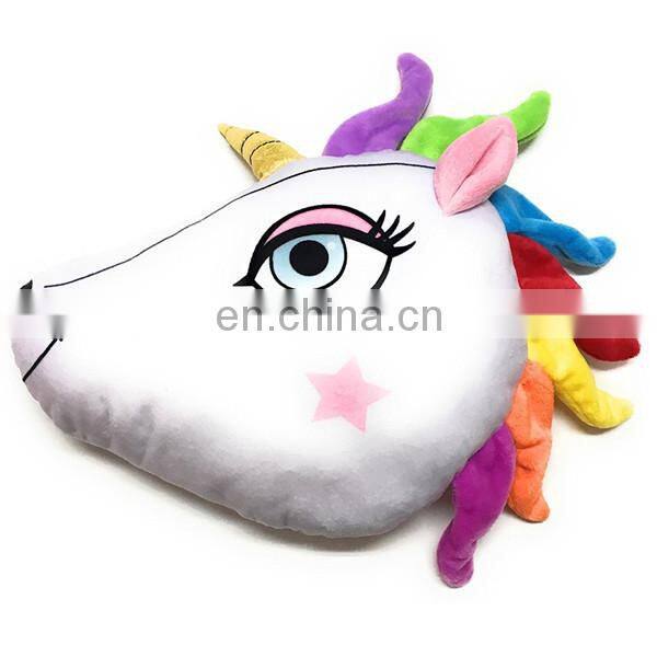 Fashion New Stuffed Plush White Unicorn Pillow Cushion Custom Cute Soft Unicorn Plush Toy