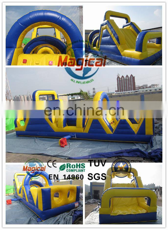 high quality kids outdoor inflatable obstacle course equipment