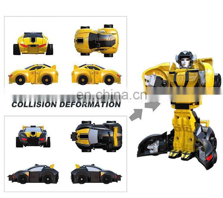 2017 New Plastic ABS 2 IN 1 car transform robot car toy for sale