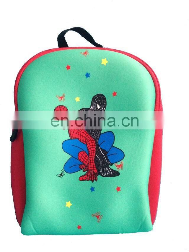 Fashion style neoprene material shool bag for teenagers