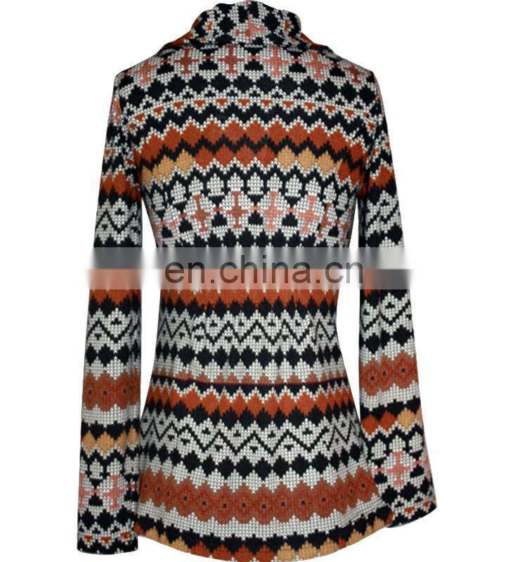 new design striped necktie fashion lady one piece design hot sale women casual party blouse cardigan