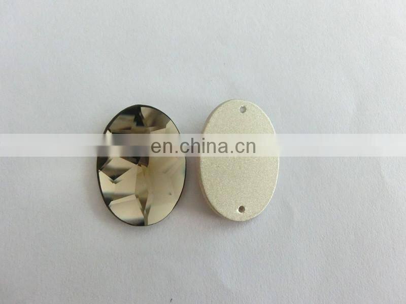 Wholesale Flatback Glass Stones With Siler Foiled