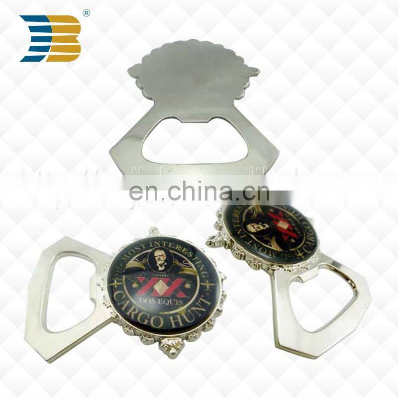Wholesale custom cheap high quality epoxy metal bottle opener
