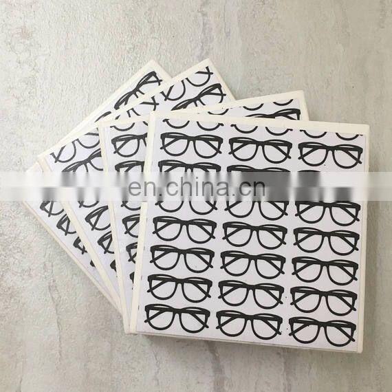 Promotional gift ceramic coffee cup pad, ceramic drink coaster set