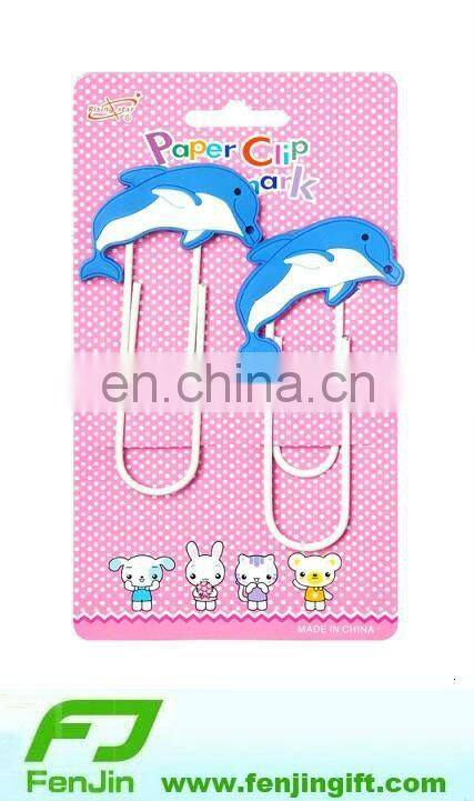 soft rubber pvc heart bookmark