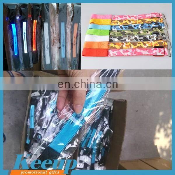 Promotional customized safety LED flashing armband