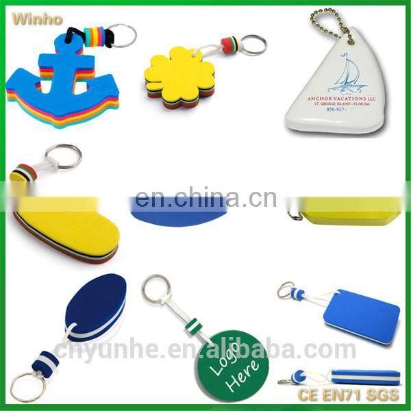 Plastic floating key ring with metal split ring