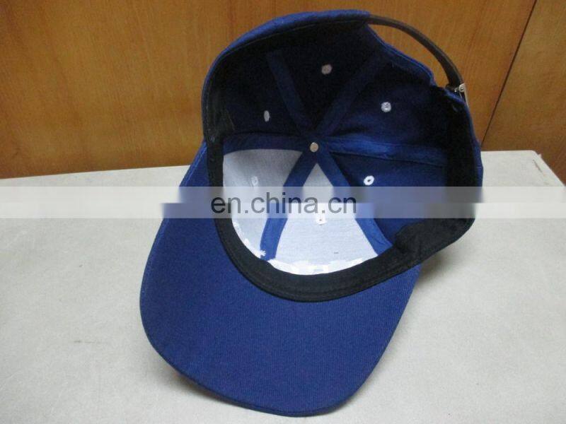 6 panel heavy brush cotton twill sports cap