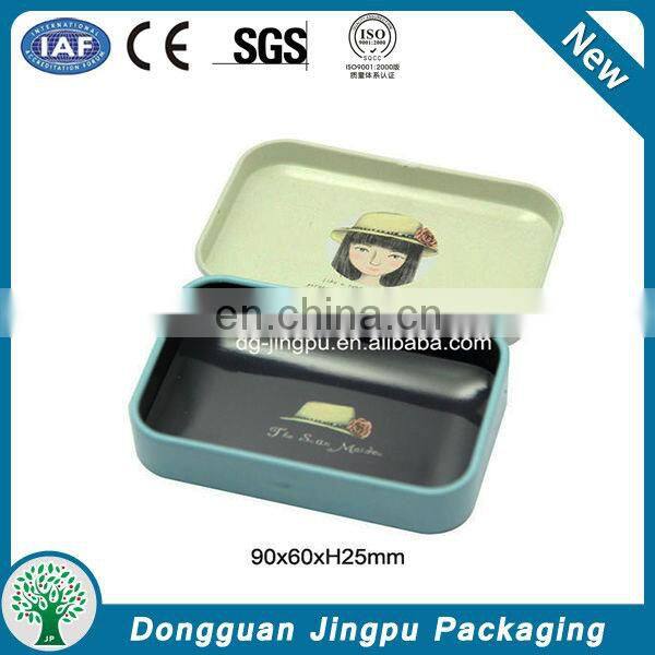 Custom printed tin gift box for pendrive packaging