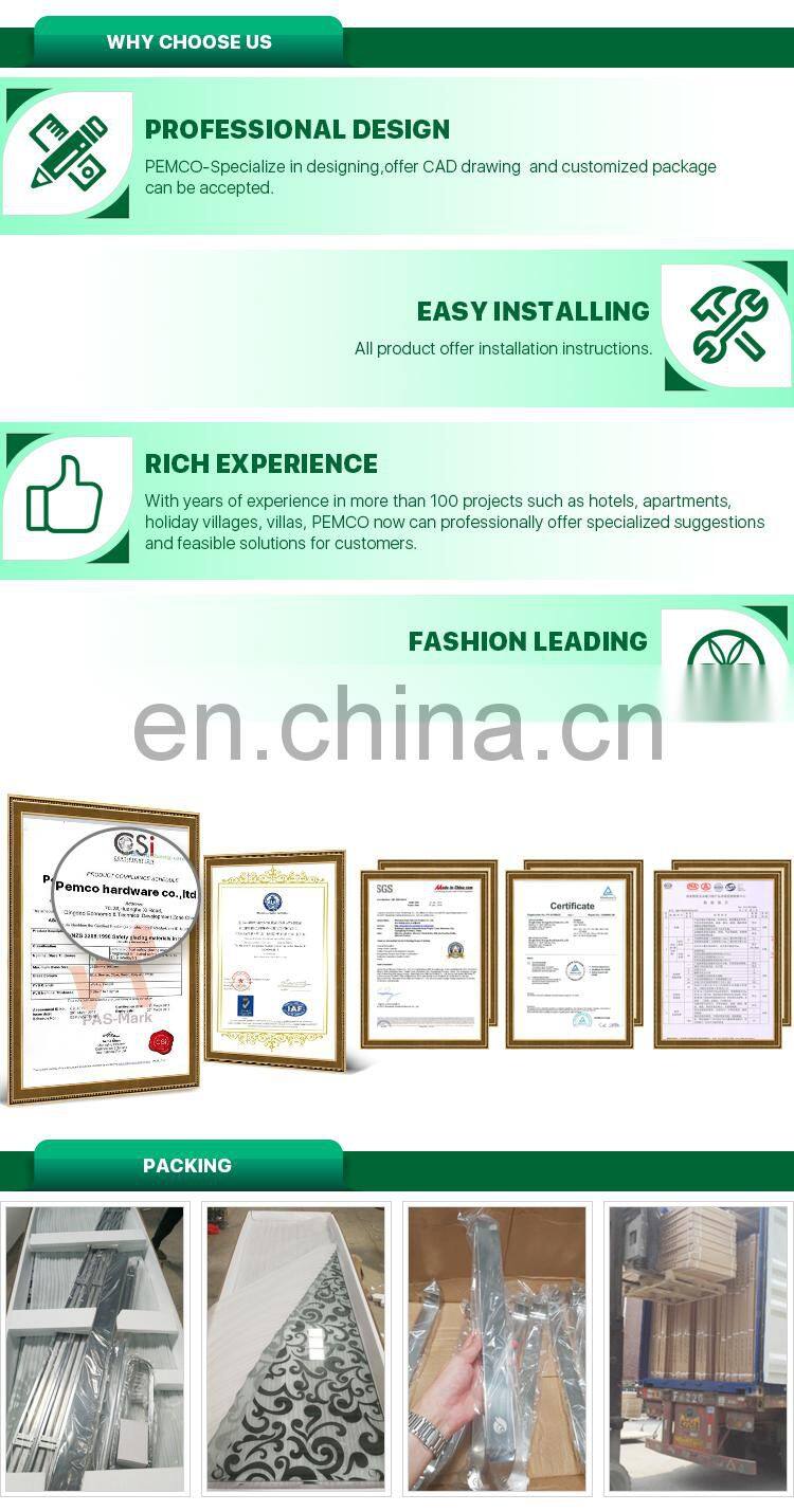 PEMCO brand Sliding door 2 Glass free standing glass shower enclosure