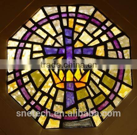 stained glass religious sysblom church window// MADE IN CHINA