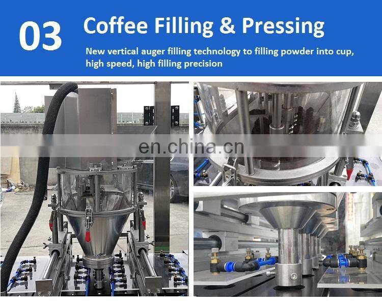Full automatic machine making coffee capsule /nespresso coffee capsule filling and sealing machine
