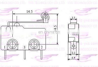 KW1-2 limit switch with wheel
