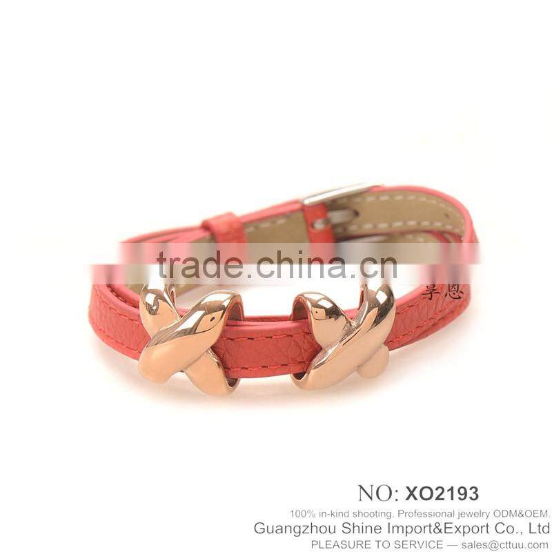Orange lovely bracelet women cheap handmade bracelets XE09-0020