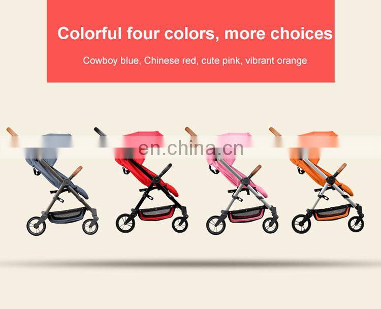 Lightweight travel baby stroller for toddler and infant in french