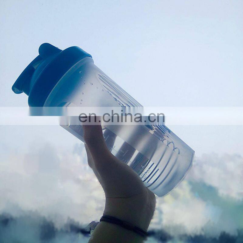Wholesale price customized logo coffee/ protein plastic shaker bottle