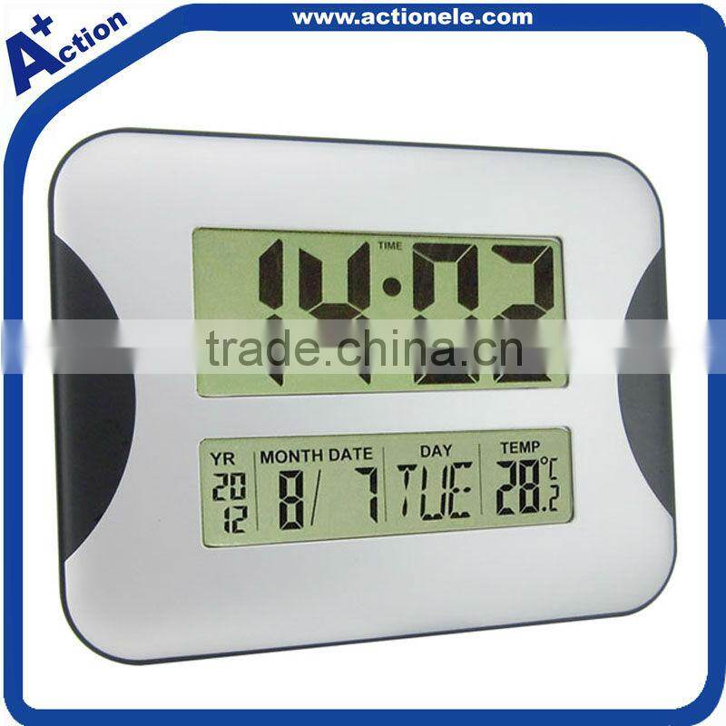 Large Digital LCD Wall Clock
