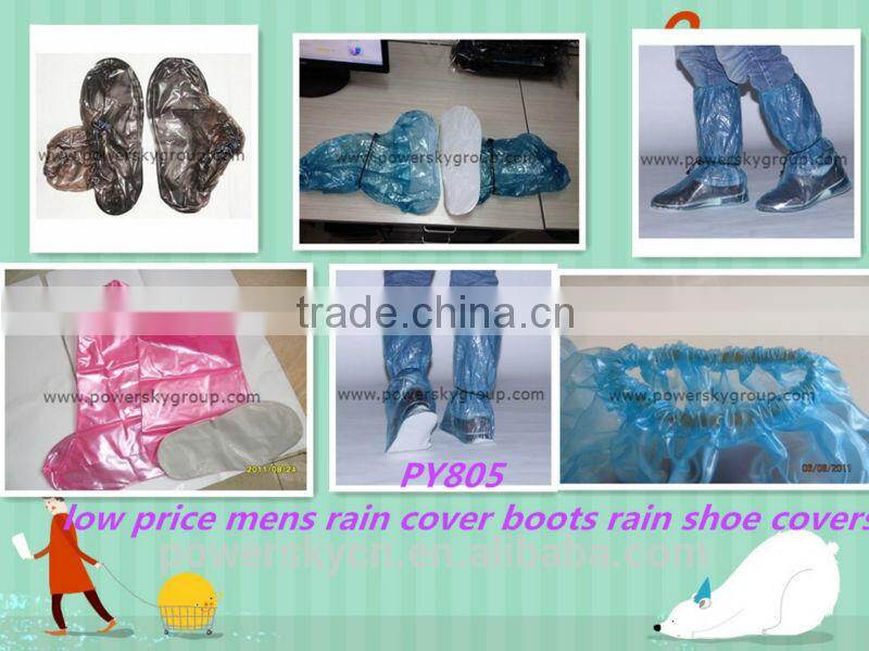 Transparent rain-proof shoe cover man galoshes with high quality