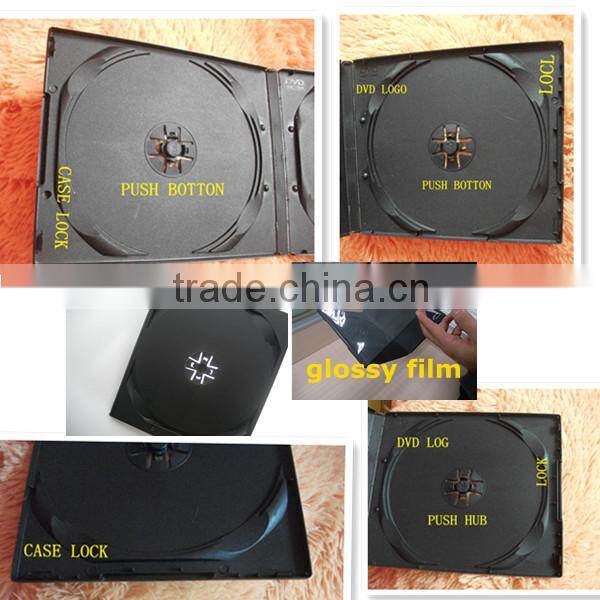black double 9mm short dvd cases/ pp cd case