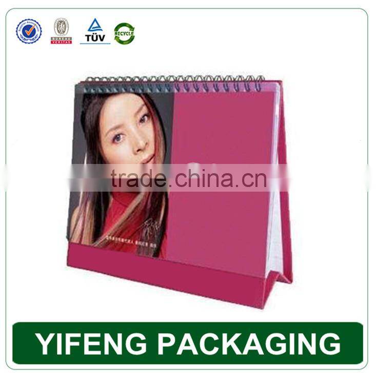 2015 wholesale custom calendar printing/high quality photo wall calendar printing