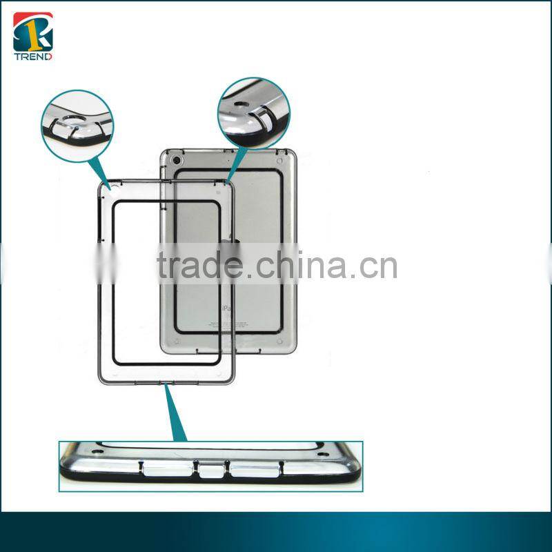 crystal clear bumper case cover for ipad mini tablet