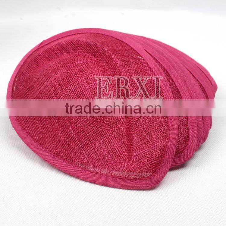 Wholesale Ladies Fascinator Hat Sinamay Base 13.5cm Decorated Bridal Headpiece