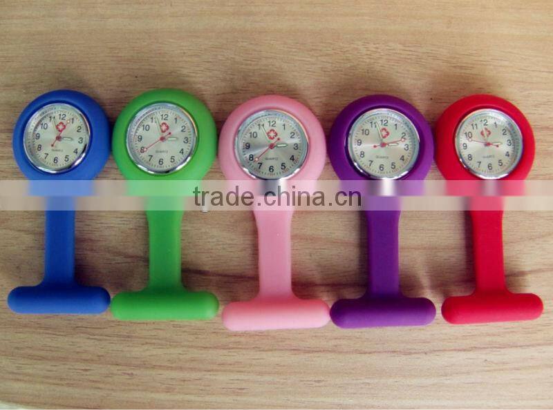 China sell 15 colors silicone nurse watch