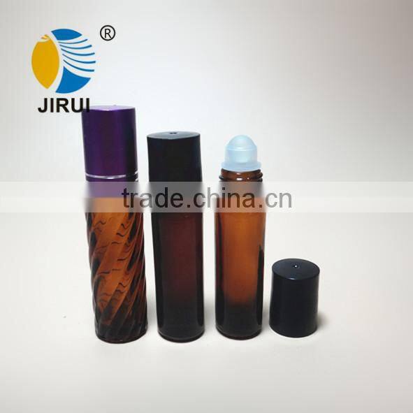 10ml Frosted amber glass roll on bottle