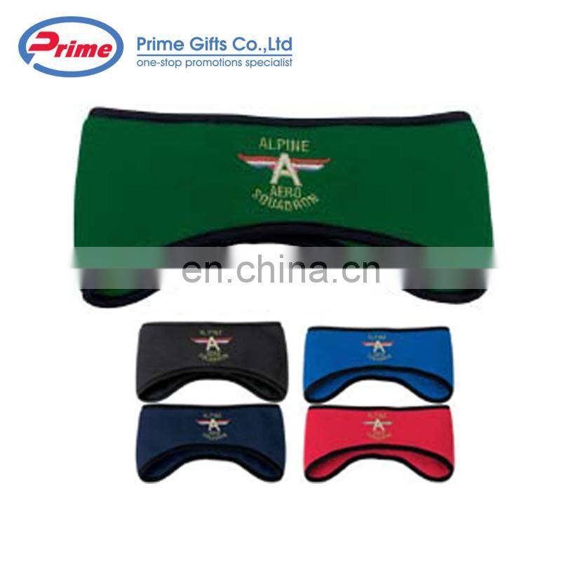Custom logo embroidery Women Sport fleece Ear warmer Headband