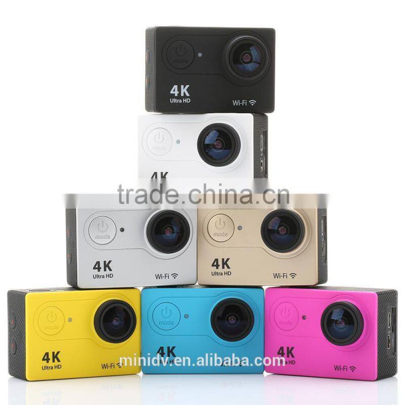 30 meters waterproof extreme sport camera for diving with wifi, 4k ultra hd, 1080p@60fps, 2.0inch screen and 170 degree angle