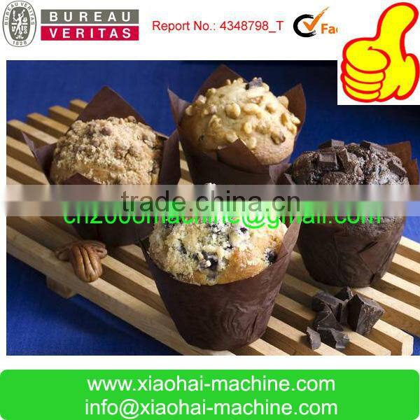 colorful greaseproof paper baking tulip muffin cups making machine