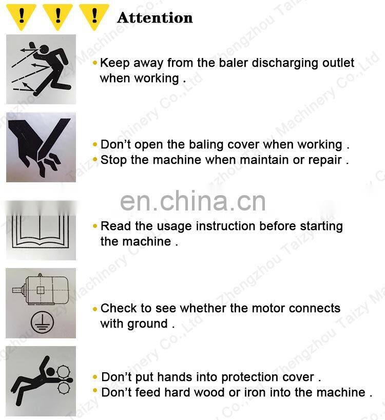 mini grass silage forage baler machine bale press packing machine