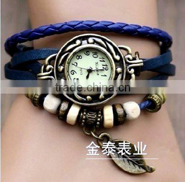 Fashionable classical watch hand-woven retro bracelet watch