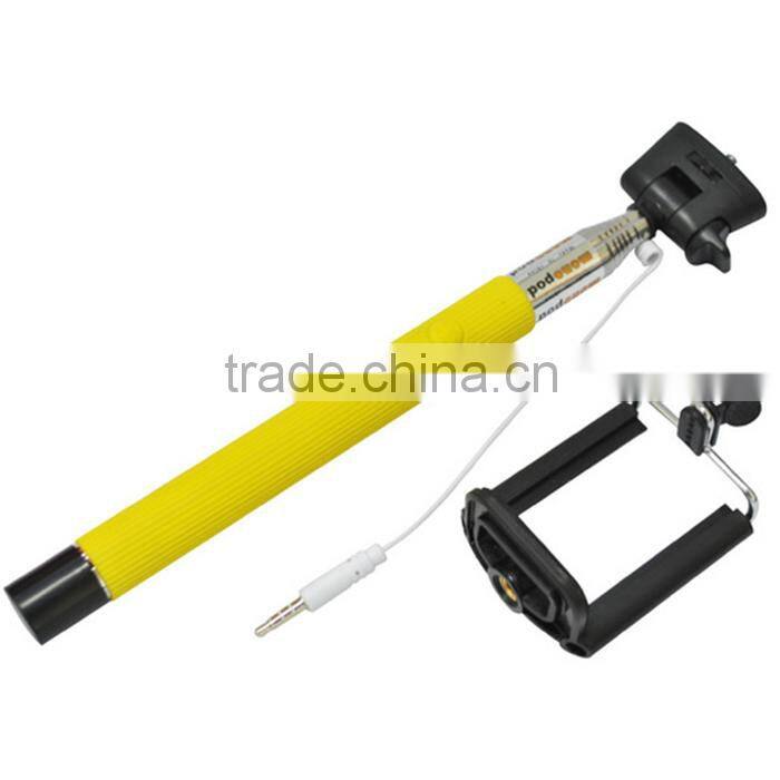 2015 selfie stick extendable monopod cable take pole selfie stick