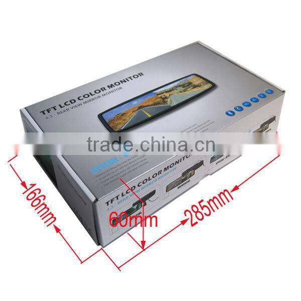4.3 inch rear view mirror bluetooth rear view mirror monitor