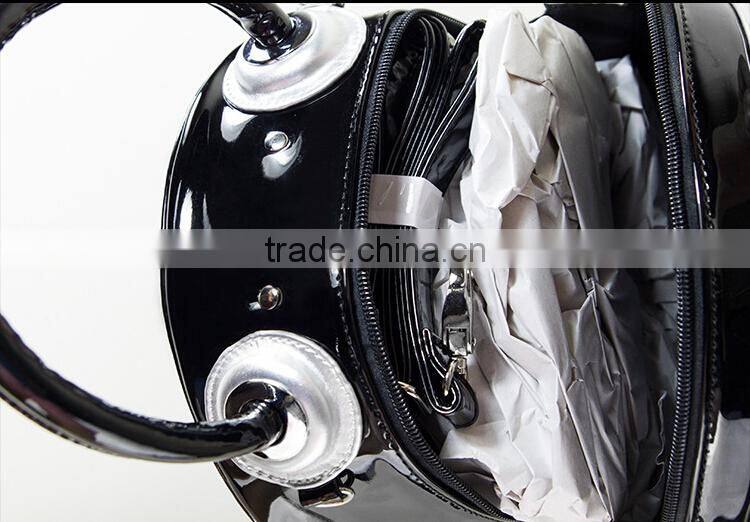 2015 alarm clock bags handbag , pu handbag,lady leather handbag
