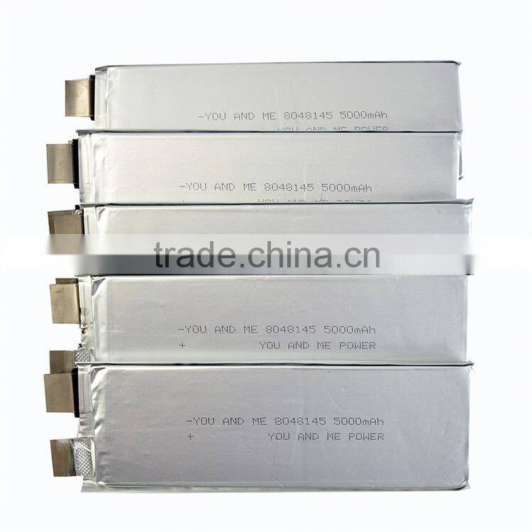 High capacity rechargeable lipo batteries 5000mah 3.7V