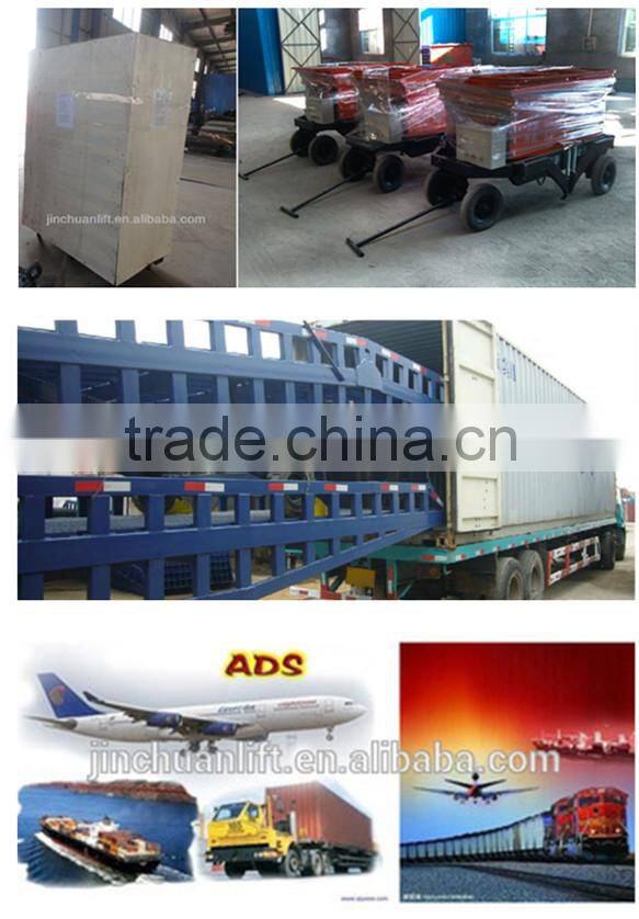 0.5~1.6m, 4 ton hydraulic container loading dock ramp lift /4 post hydraulic car park lift /hydraulic single post car lift