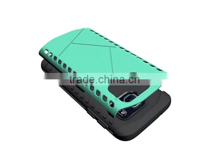 2 in 1 mobile phone TPU shock proof slim armor case hard cover for samsung galaxy s7 plastic case