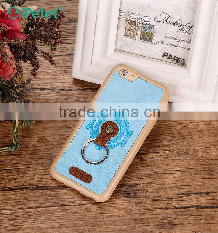 PU Leather TPU Kickstand Back Cover Cases For iPhone 6S