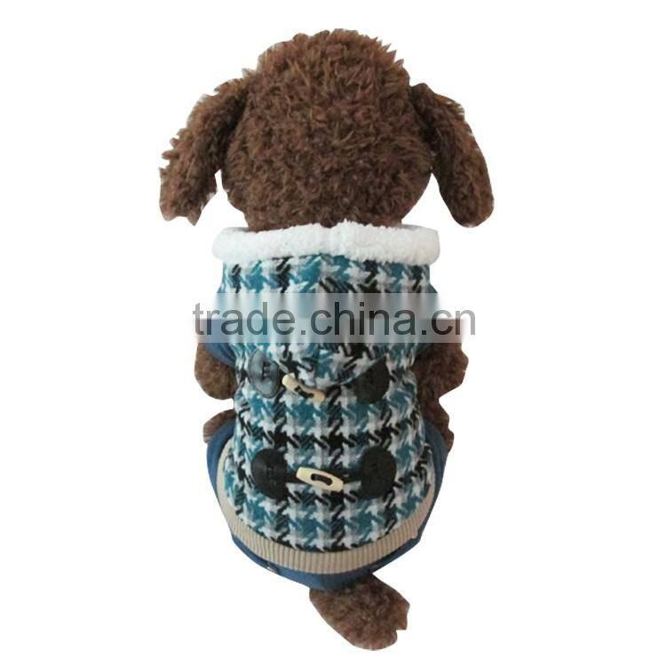 Nordic style plovers and down four feet warm blue dog clothing