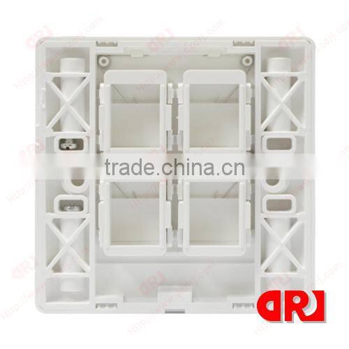 cat5e four ports 86*86 face plate
