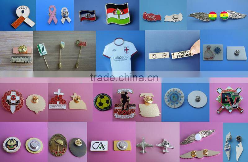 Discharge Gold UAE Flag Cross Design Enamel Metal Lapel Pins