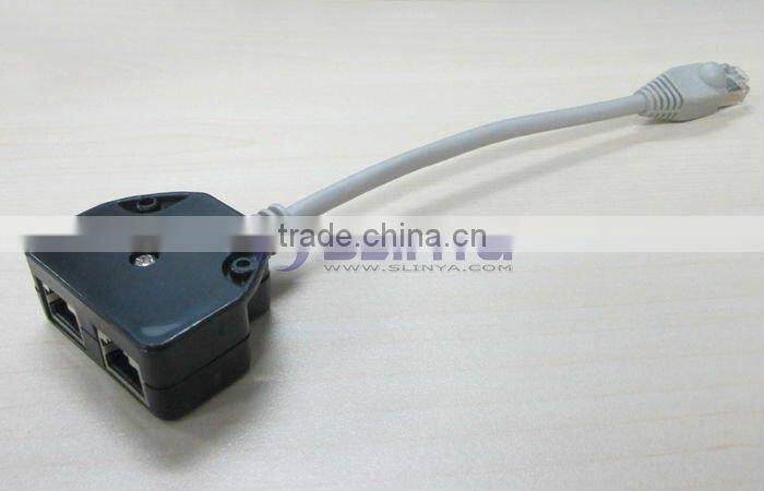 CAT5/6 Ethernet RJ45 LAN Port 1 to 2 Socket rj45 Splitter Connector