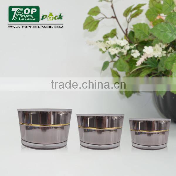 50g Acrylic Plastic Colored Cosmetic Packaging Empty Cream Jar